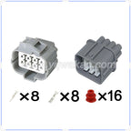 OBD 8Pin Connector Waterproof 2mm Male Female Connector Wire Harness A/F Ratio Cable Socket for Honda Toyota 6189-0134 6181-0075