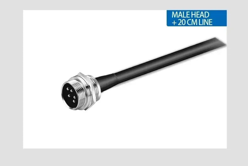 GX12 GX16 GX20 Waterproof Aviation Connector 2 3 4 5 6 7 8 9 10 12 15Pin M/F, 5/10/20 Sets for Industrial Machinery Panel Wiring