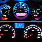 10x Car Instrument Warning Lights White T5 3014 SMD LED Wedge Dashboard Warning Instrument Panel Light Lamps