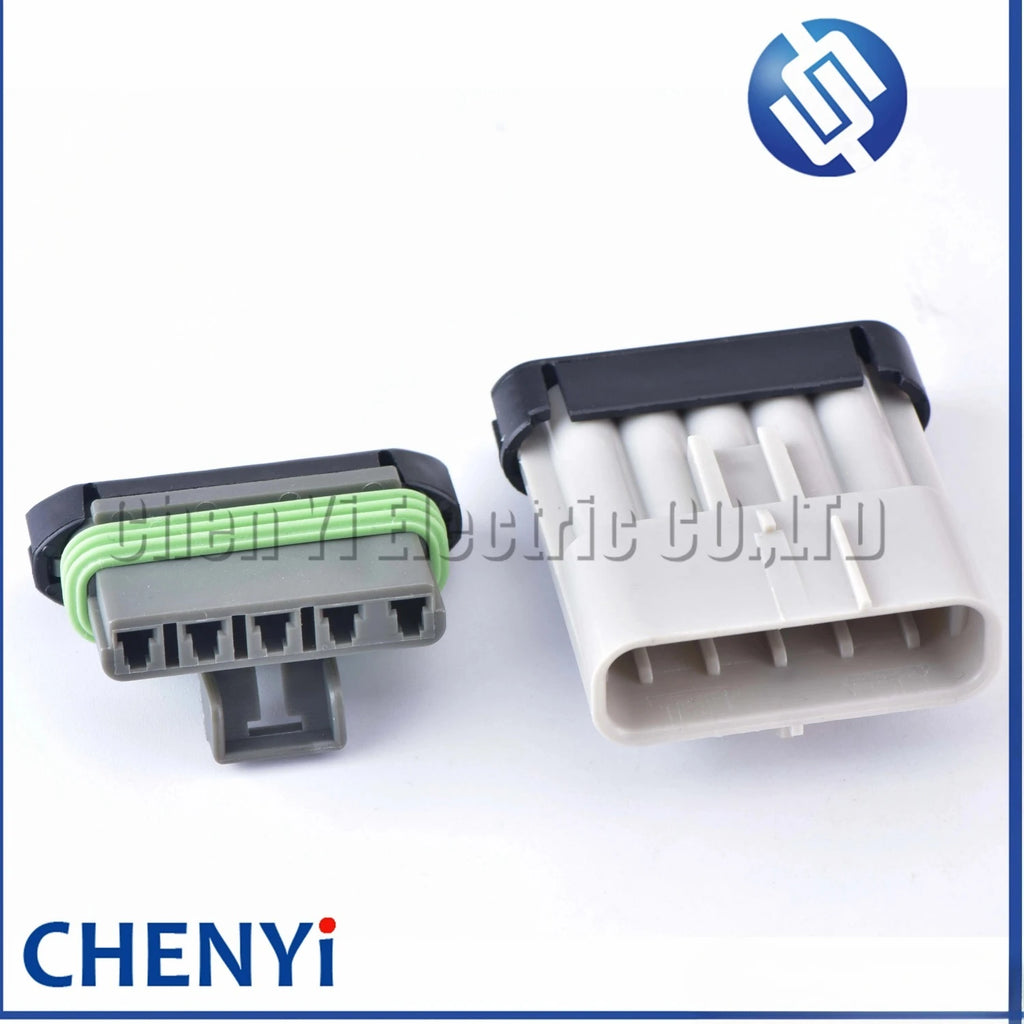 5 Pin Automotive Waterproof Male or Female Wiring Plug Grey Connector plug 1218-6400 12084891
