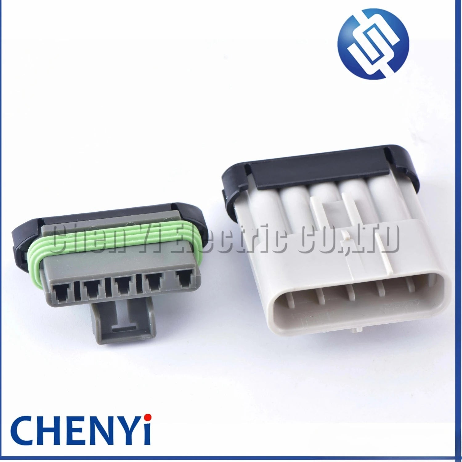 5 Pin Automotive Waterproof Male or Female Wiring Plug Grey Connector plug 1218-6400 12084891