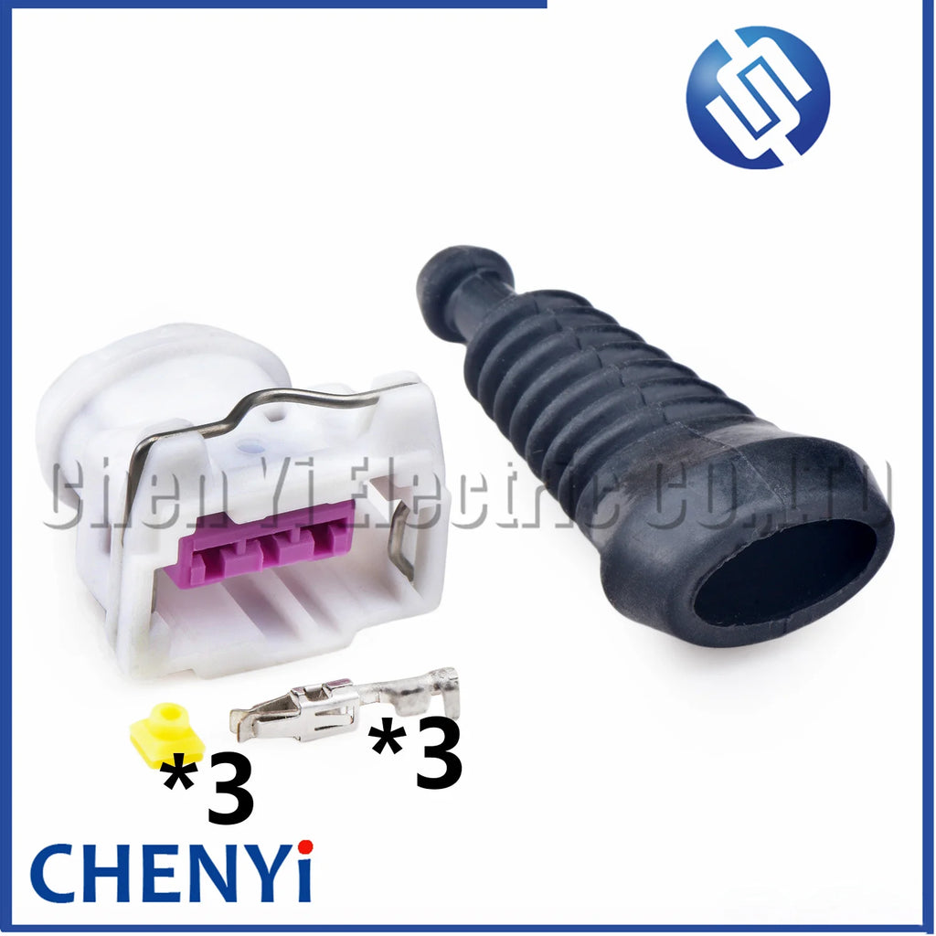 3 Pin Auto Fuel Injector connector ECU Sensor PSA  Knock Sensor Speed Sensor Plug 144474-2 144474-3 144474-4 144474-5 443906233