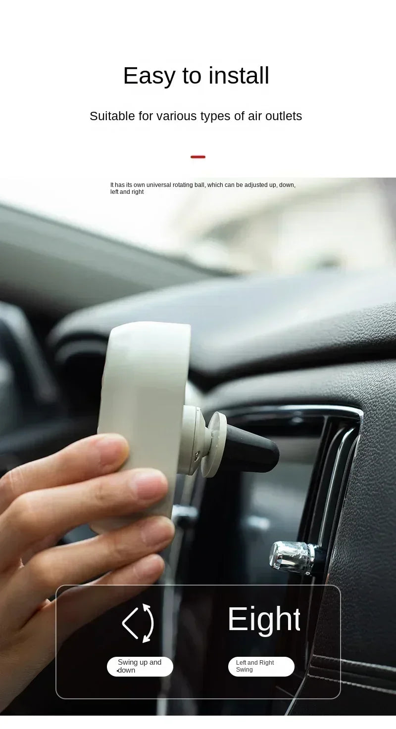 Mini Car Air Outlet Cooling Fan Adjustment Powerful USB Light Creative Low Noise Multi-function Mini Interior Fan Cooler Amagi