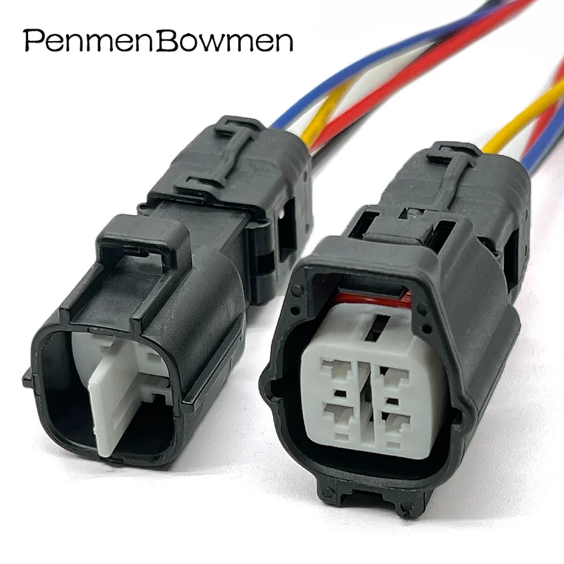 1 Set 4 Pin Car TS Rear Pedal Oxygen Plug Wiring Harness Male Female Electrical Cable Connectors for 6188-0472 6189-0685