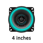 4-6.5 Inch 160W 2-Way Car HIFI Coaxial Speaker Door Audio Music Stereo Tweeter Mid-woofer Full Range Frequency green for Refit