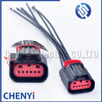 6 Pin Auto Accelerator Pedal throttle valve Connector Air flow meter Wiring Harness Plug 1438153-5 1-1419168-1 For Ford Mazda
