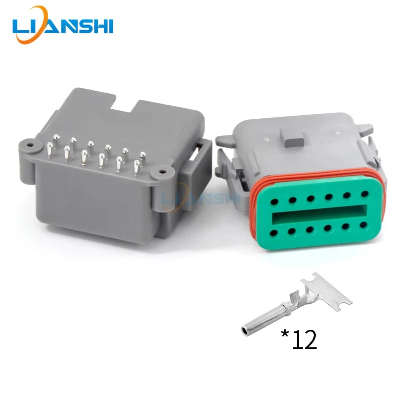 Automotive connector DT06-12SA-CE06 waterproof connector DTF13-12PA pin socket 12-hole plug