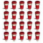 20PCS 4mm Banana Socket 32A Panel Mount Female Connectors, Insulated Safety Binding Post Jacks, 5 Colors for DIY Projects
