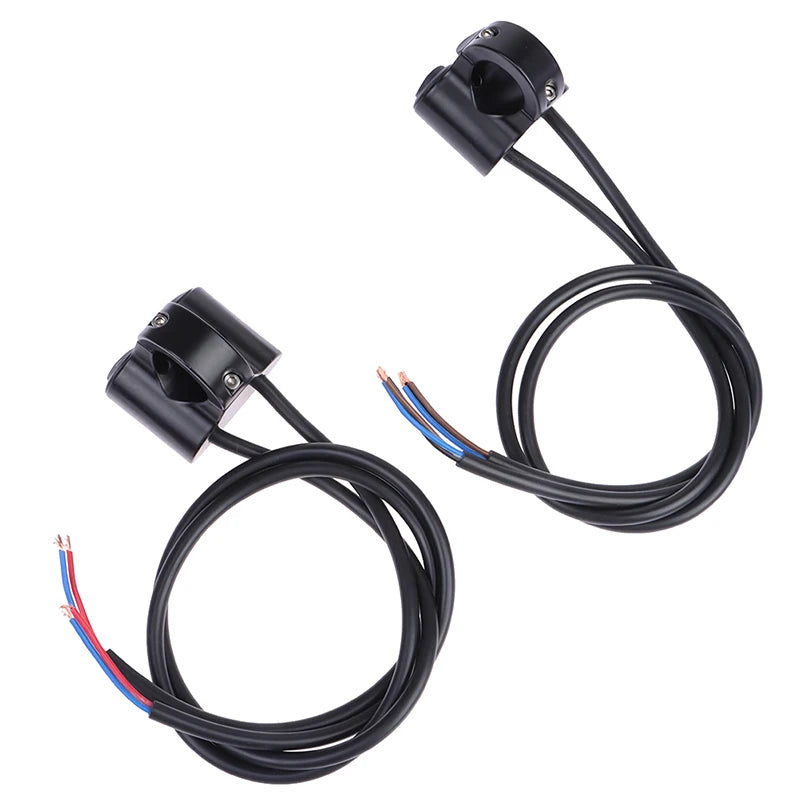 7/8" 22mm Aluminum Alloy 12V Motorcycle Handlebar Control Switch Dual Button Control Headlight Flasher Speaker Switch 2 Choice
