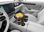 Car 360-Degree Rotating Dual-Cup Holder with Phone Stand and Expandable Base - Fits Most Round Car Cup Holes Accessories Amagi