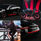 7Pcs Car Reflective Warn Strip Tape Bumper Safety Stickers Car Safety Mark Reflective Strip Car Trim Accessories
