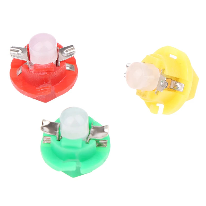B8.4D BX8.4D Instrument Panel DC 12V Indicator Lamp Light Vehicle White Blue Green 10PCS B8.4 LED Car Cob Dash Board Bulb