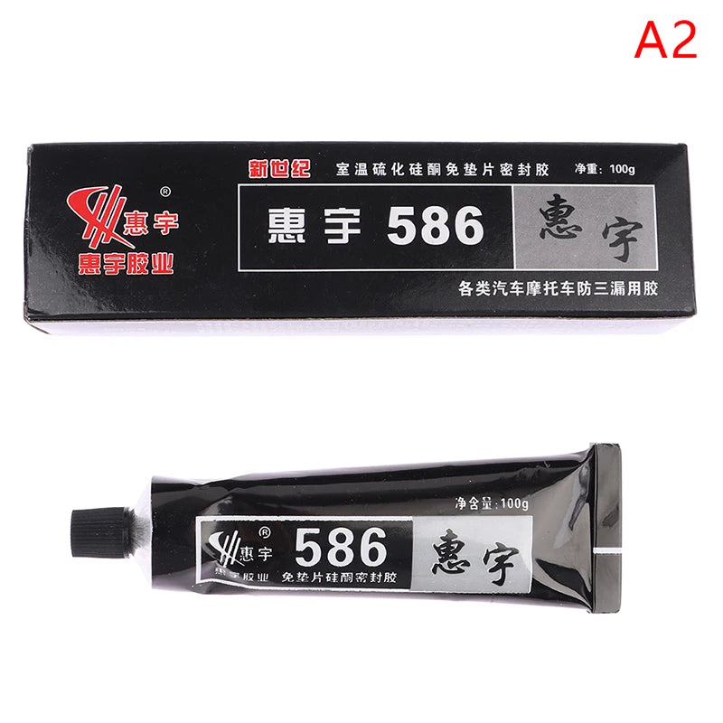 Car Sealant Glue 586 Black Silicone Free-Gasket Automobile Sealant Repairing Glue Adhesive Waterproof Oil Resistance Sealant