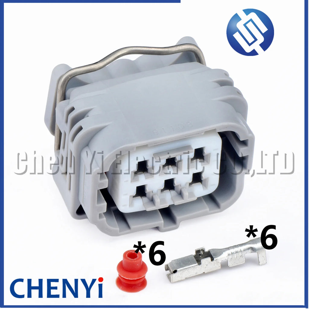 6 Pin waterproof connector Fuel Rail Pressure Sensor Plug 90980-91108 For Toyota Avensis RAV4 Holden 4HK1 6HK1 HINO P11C E13C