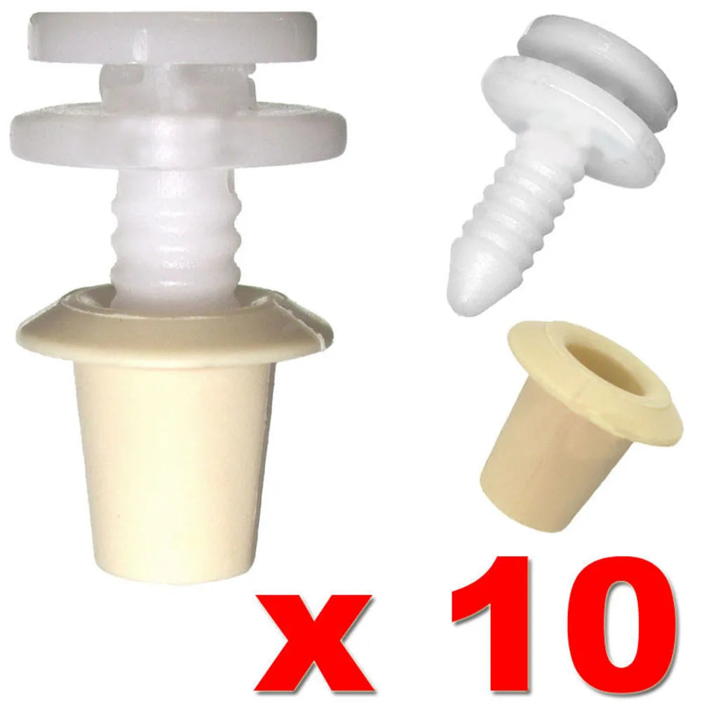 10Pcs Car Trim Cover Clip For Transporter T5 Decorative Cover With Buttonhole Plastic Fastener Clip Interior Accessories