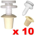 10Pcs Car Trim Cover Clip For Transporter T5 Decorative Cover With Buttonhole Plastic Fastener Clip Interior Accessories