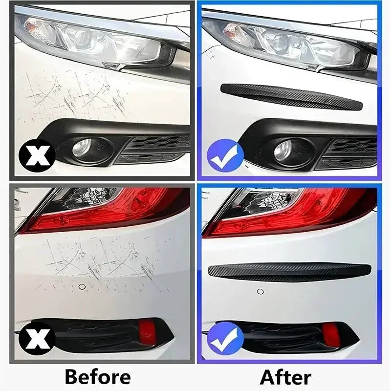Anti Collision Car Bumper Guard Strip 4Pcs Front Rear Protection Strips Scratch Protector Crash Blade Auto Accessories for Amagi