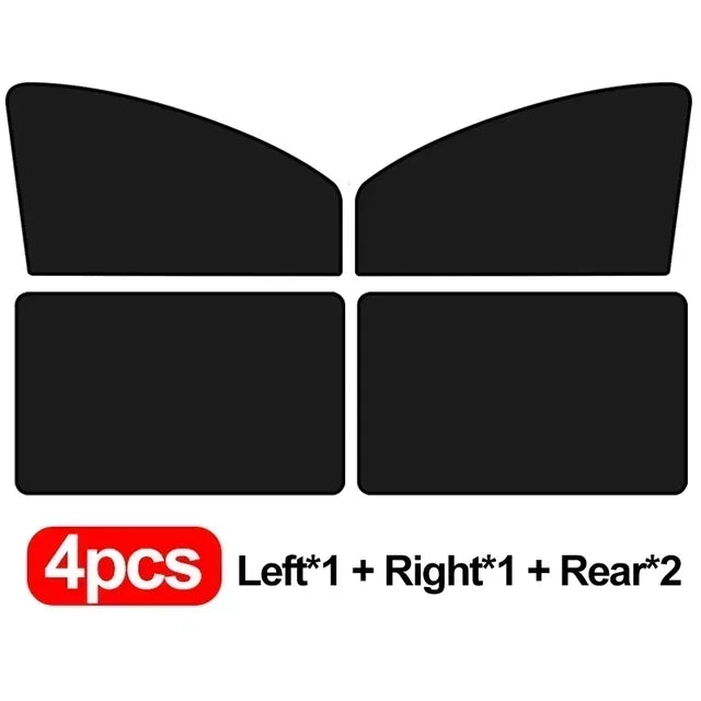 Car Side Window Sun Shades Summer Sunshade Curtains Foldable Heat Insulation Cloth Cover Magnetic UV Blocking Curtain Amagi