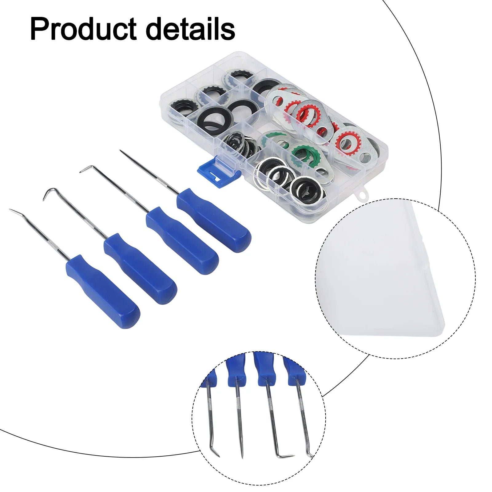 60 PCS  Car Air Conditioning  Compressor Interface Gasket  Sealing Washer Tools Seal Washers  Gaskets Car Accessorie
