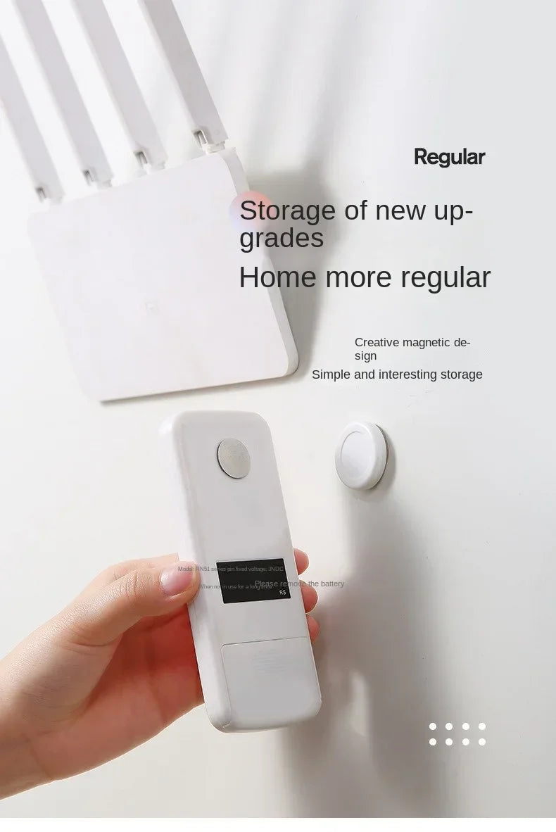 Magnet Remote Control Holder Magnetic Hooks Wall Mount Strong Invisible Holder Keys Fridge Sticker Storage Hooks Home Organizer