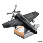 Mini Solar Aircraft Decoration Creative Car Air Freshener Car Perfume Home Decors Air Freshener Fragrance Airplane Ornament Tool