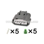 5-Pin Connector Waterproof 2mm Male Female Connector Automotive Wiring Harness Cable Socket for Nissan Mazda 6189-0848