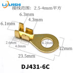 50pcs Circular terminal block 4.2/5.2/6.2/8.2 connection nose for battery terminals. 0.8mm thick, pure copper.