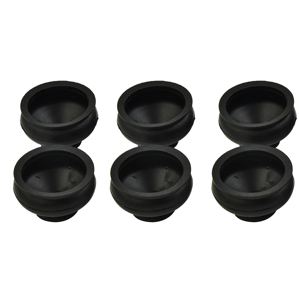 6 Pcs Universal Black Rubber Tie Rod End Ball Joint Dust Cover Car Suspension Steering Ball Joint Parts Accessories