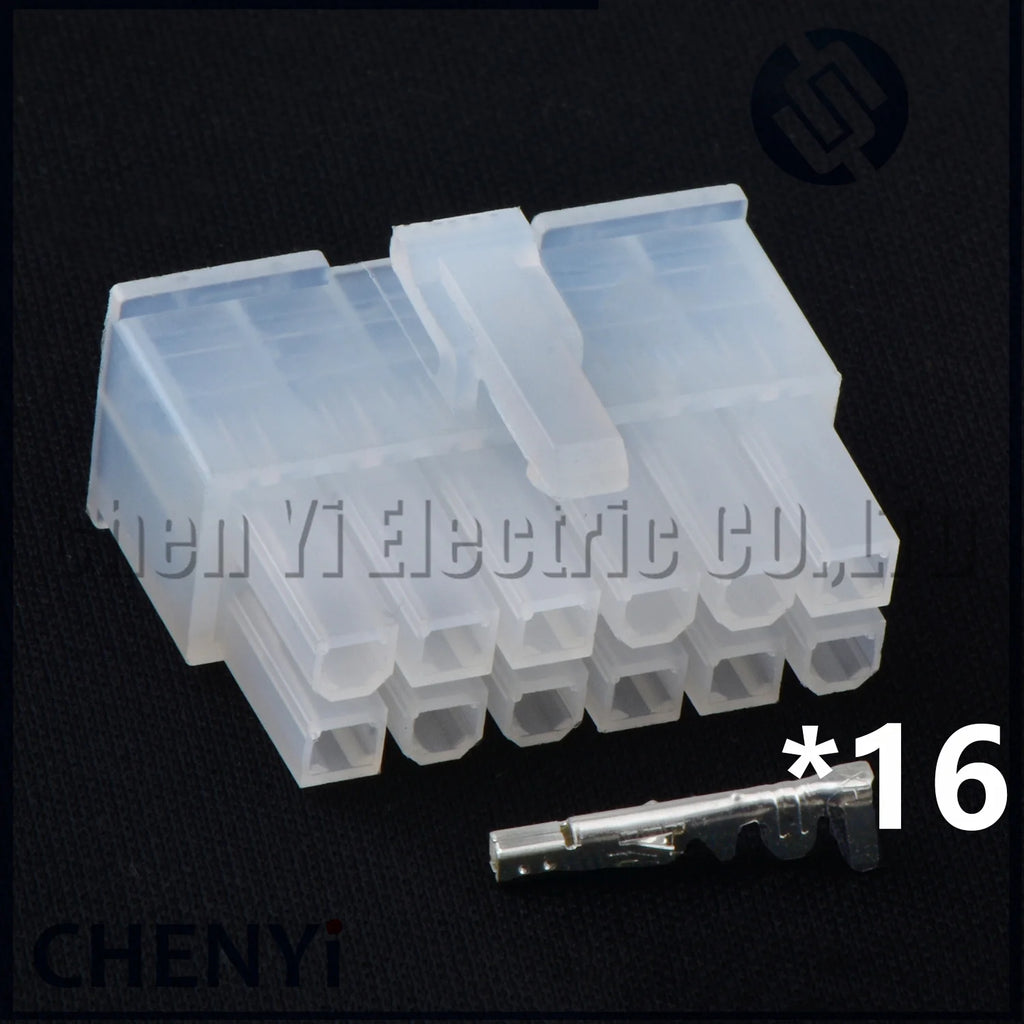 5 Pcs 12 Pin Automotive electronic connector wire harness plug socket 5557-2*6R 5559-2*6P male or female with Pins
