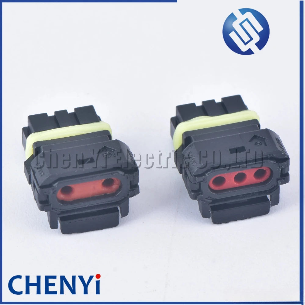 2 Sets 2/3 Pin Automotive Plastic Housing Wiring Waterproof Electrical Connector Car Mirror Turn Signal Plug 52117-0241