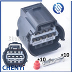 10 Pin female Car LED Headlights Wiring Harness Auto waterproof connector Socket plug MG643546-5 MG655702-5 for Peugeot Citroen