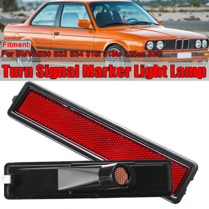 Car LED Rear Side Marker Lamps For BMW E30 E32 E34 3 Series Left Or Right Replacement Rear Bumper Side Marker Light