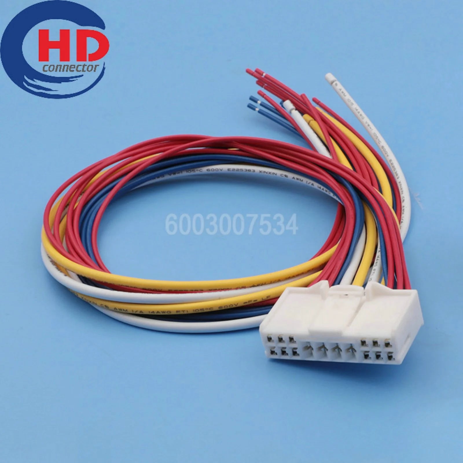 16 Pin Unsealed Male Female Connector Cable Motorcycle Electrical Harnesses Wiring Harness Housing 368454-1