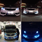 Car Led Daytime Running Light Flexible 6LED White Waterproof Driving Fog Bulbs Turn Signal Lamp Auto Styling Headlight 12V Amagi