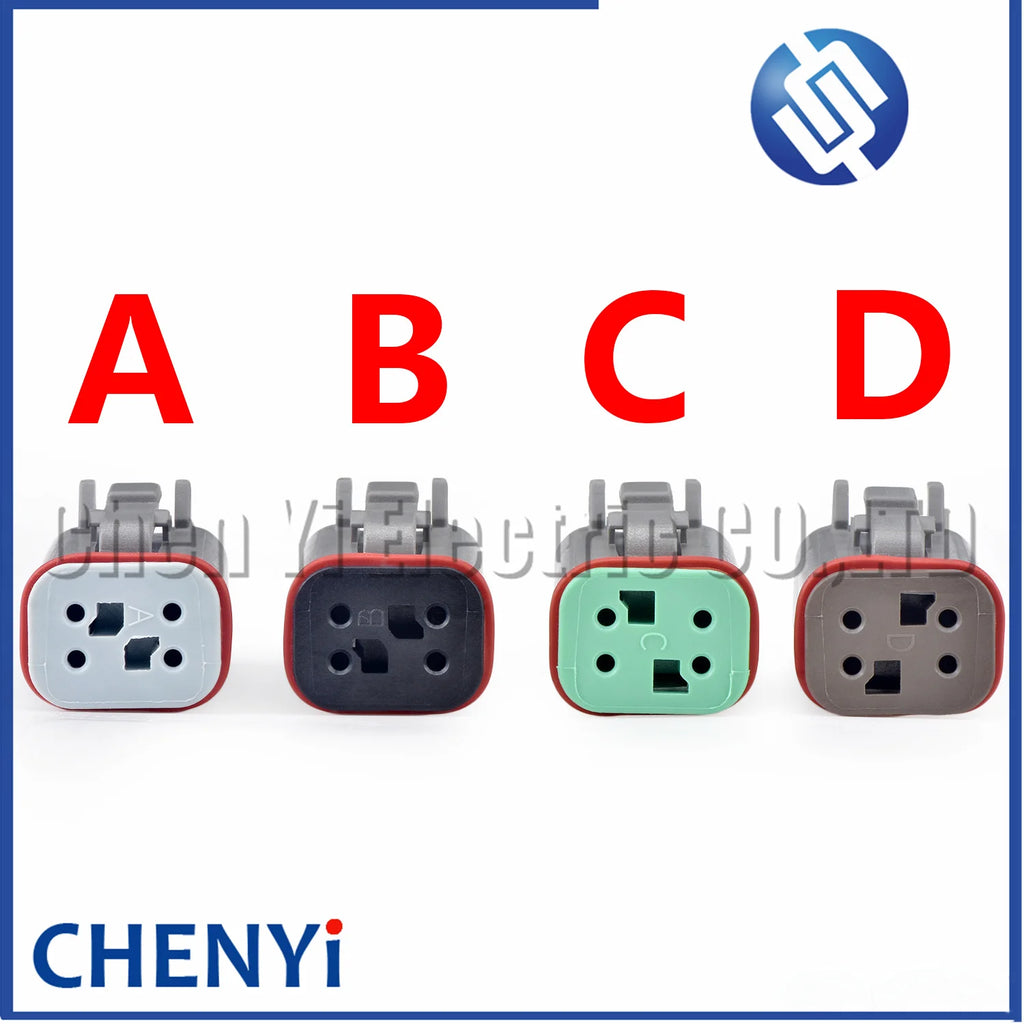 4 Pin Automotive waterproof connector harness plug DT06-4S DT06-4SA DT06-4SB DT06-4SC DT06-4SD For Heavy duty truck EBC system