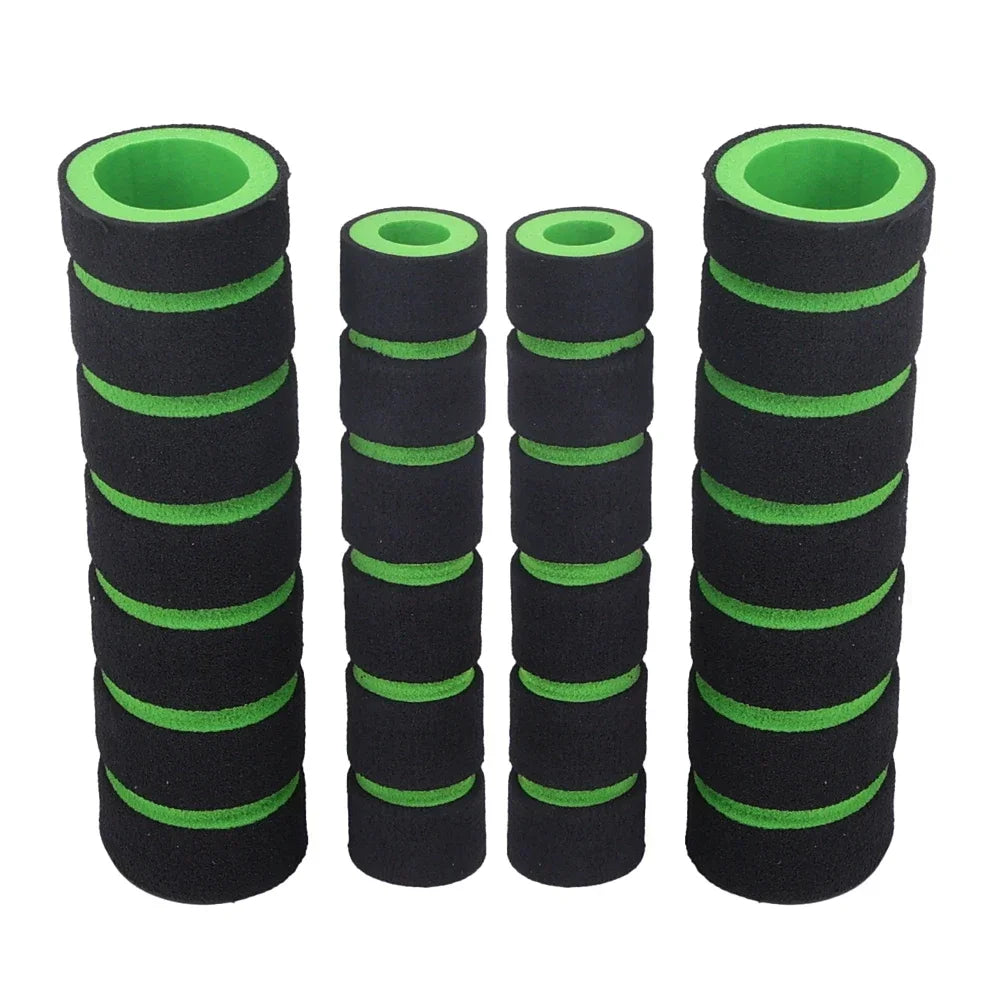 4pcs Universal Grip Comfort Sponge Foam Handle Bar Motorcycle Dirt Bike E-bike Grip Cover Non-slip Soft Handlebar Bicycle Part