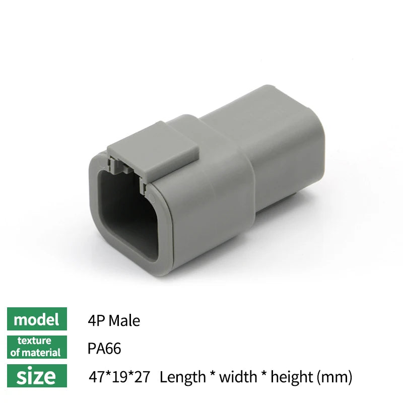 5/10/20Sets Deutsch DT Waterproof Connector Electrical Wire Socket Plug For Car 2P/3P/4P/6P/8P Kit Box Suit DT06-4S DT04-2P DT06