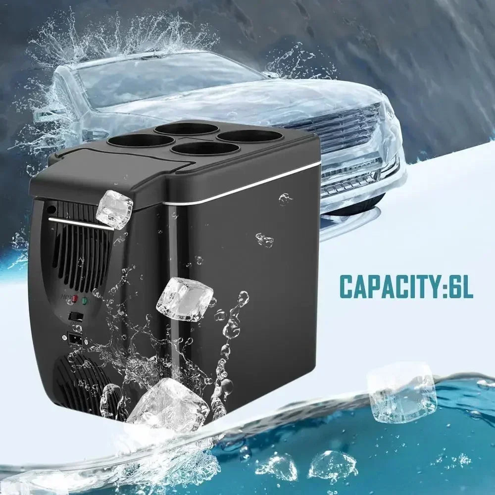 12V 6L Car Freezer Mini Freezer Portable Auto Refrigerator Outdoor Refrigerator Auto Refrigerator Car Heater Cooler Amagi