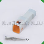 2 Pin Auto Waterproof Electronic Connector Wire Harness Butt Plug 02R-JWPF-VSLE-S 02T-J...