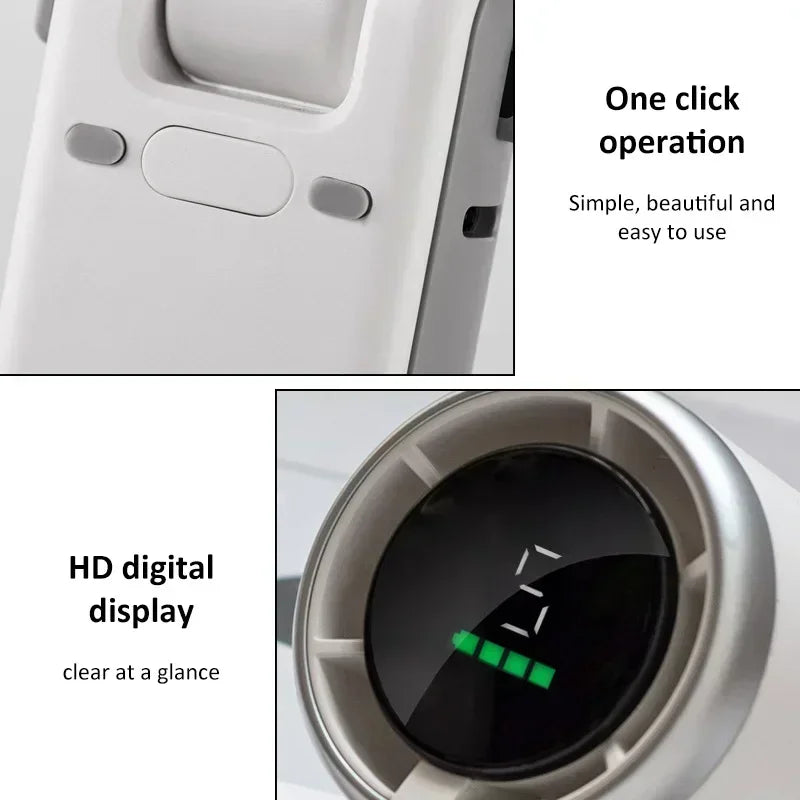 Car Portable Mini Fan 3600mA Rechargeable Battery USB Foldable Handheld Fan Turbo Bladeless Small Pocket Fan for Outdoor Amagi