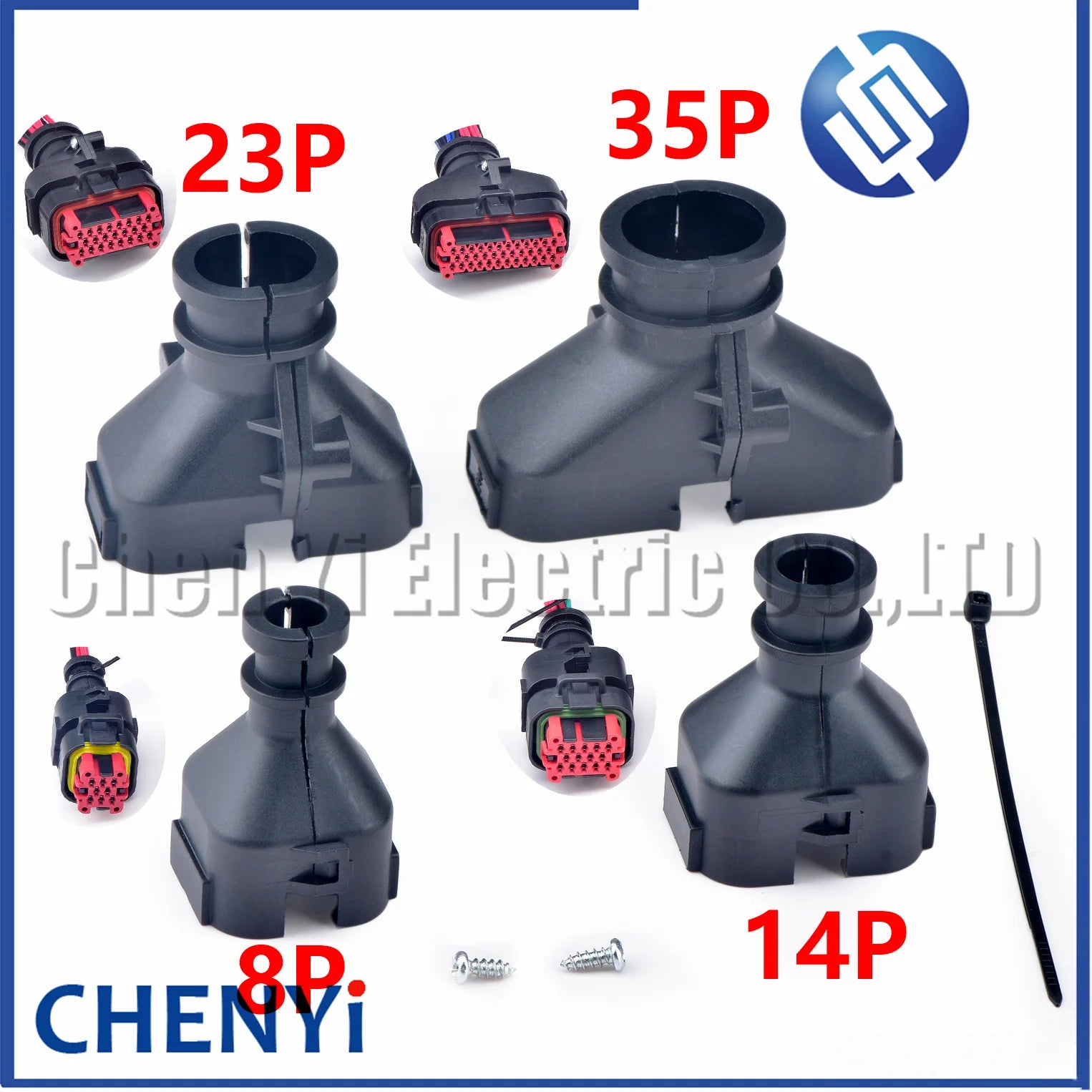 For 8/14/23/35P Plug electric wire back cover protective shell Tail Buckle sheath 2138529-1 2138530-1 2389806-1 2389807-1