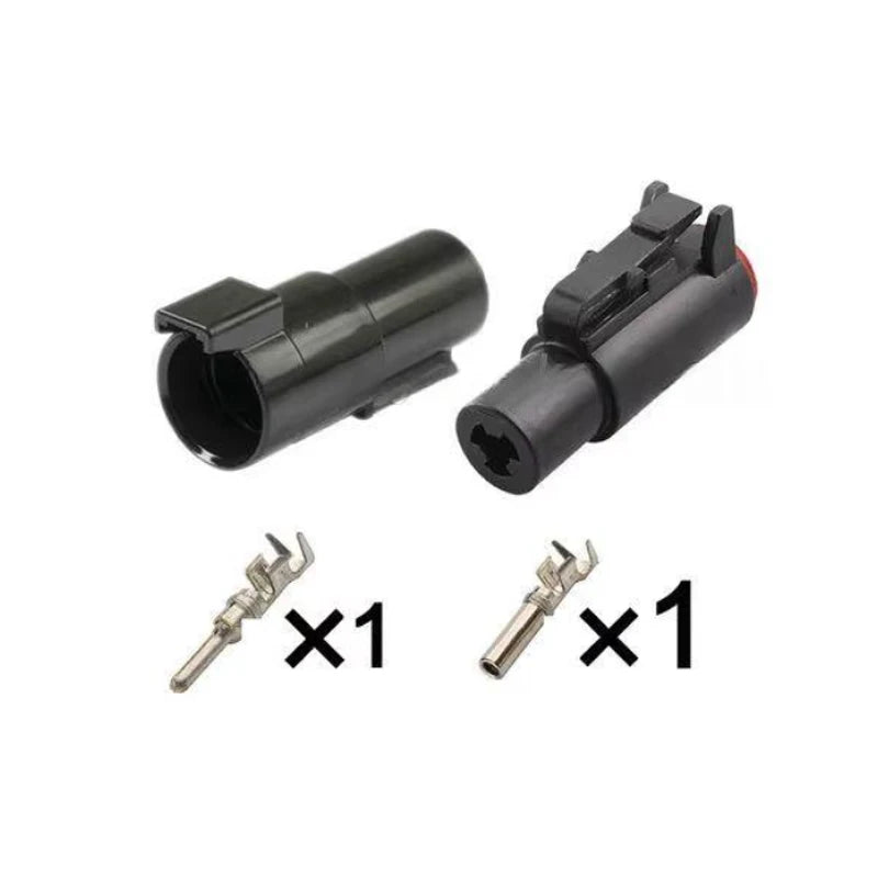 The DTHD04-1-12P male and female plug and the DTHD06-1-12S are suitable for automotive connectors with terminals