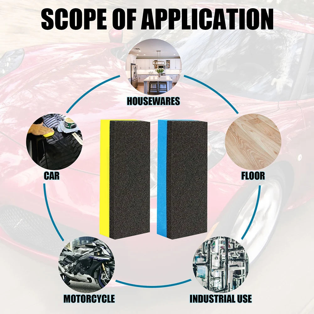 1PC Foam Sponge Applicator For Pads Car Buffing Polish Wax Car Glass Cleaning Tool Polish Wax Ceramic Coating Sponges Brushes