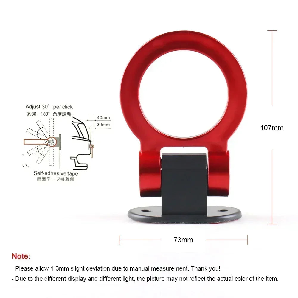 Car Simulation Tralier Tow Hook Kit ABS Bumper Sticker Adorn Universal Tow Hook Kit Auto Accessories Only for Decoration Amagi