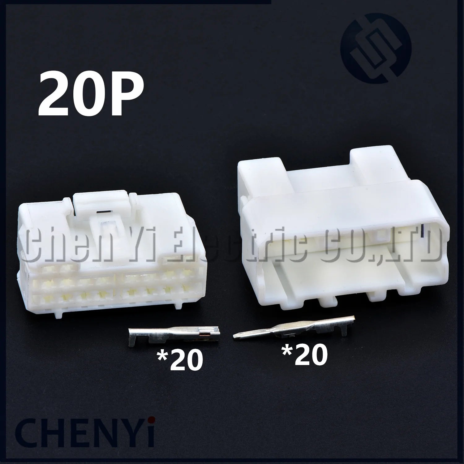 20 Pin male female Car Socket Auto Low Current Cable Adapter Automobile Replacement Connector Plug 6098-7360 6098-7357 With Pin