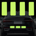 10pcs Car Bumper Reflective Safety Strip Sticker Warning Reflector Tape Auto Car Accessories Exterior Interior Reflector Sticker