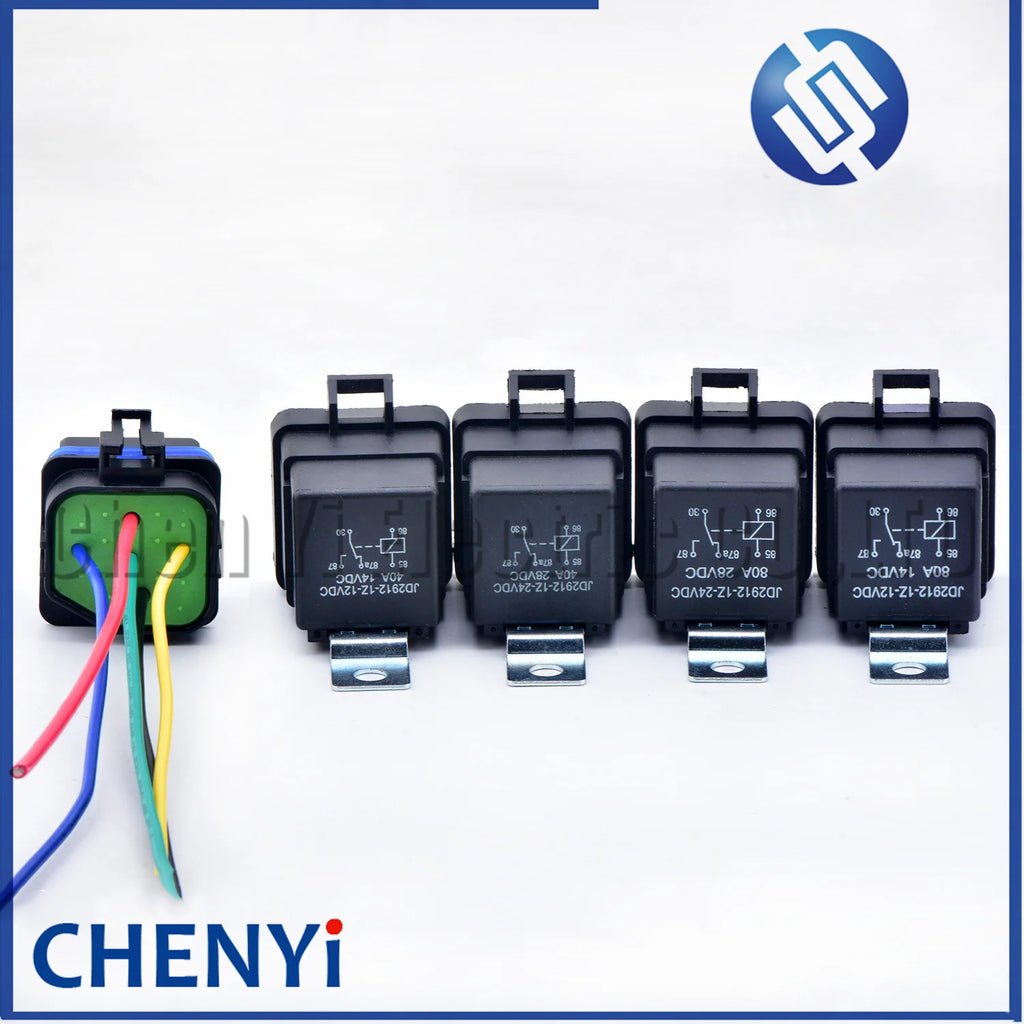 5 Pin Automotive Waterproof Wiring Connector Plug Socket 12V 24V 40A 80A relay 12077951 12065686 For Boat Auto Fan Car Relay