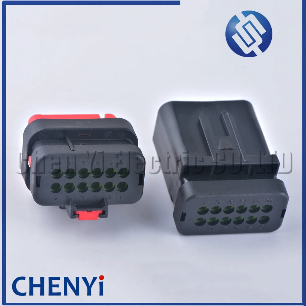 12 Pin male female Auto Waterproof Connector Camshaft Sensor Plug Engine Injector 776438-1 776437-1 For Carter Excavator