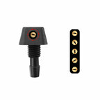 2Pcs Car Front Windshield Wiper Nozzle Car Fan-shaped Mist Windscreen Washer Water Spray Jets Nozzles Accessories
