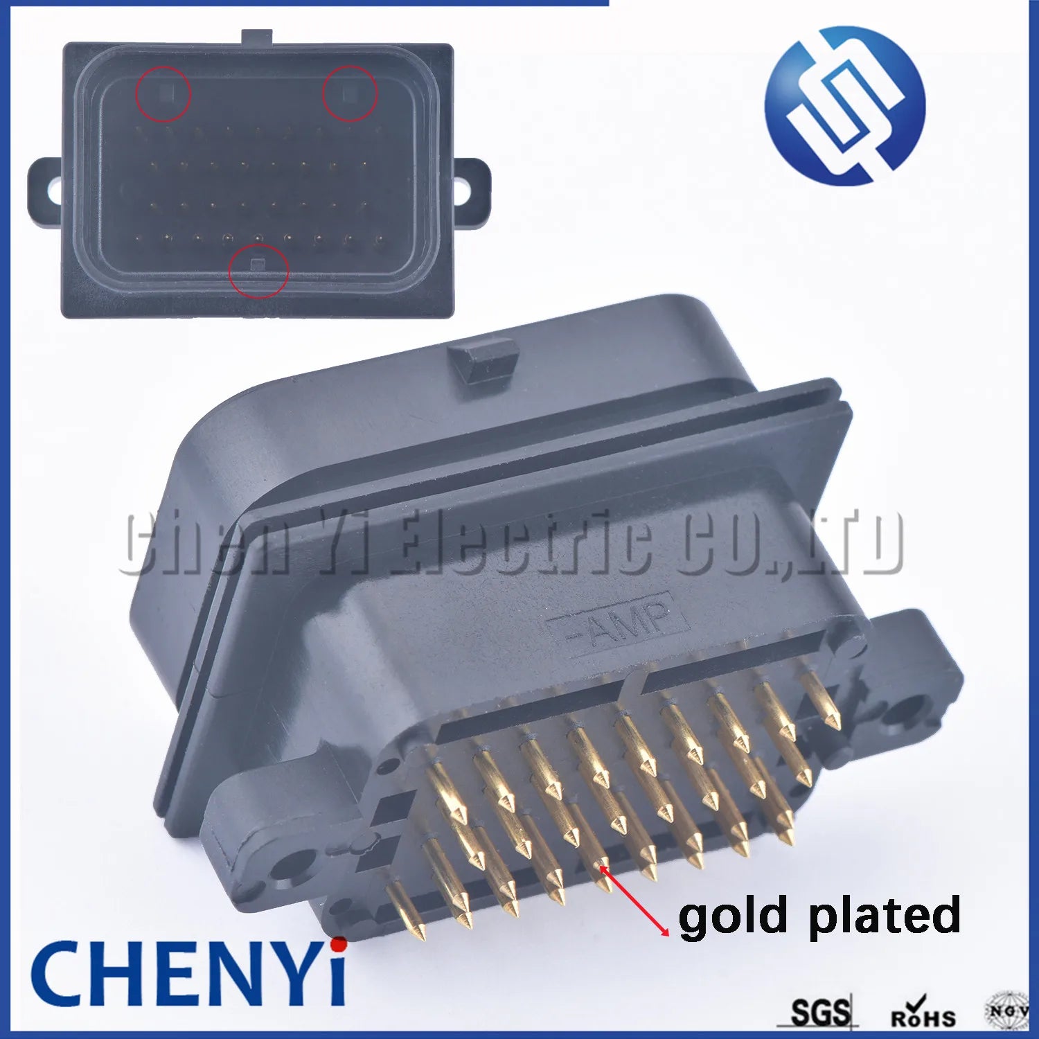 1set 4-1437290-0 2-6447232-3 SUPERSEAL 34 Pin electrical female male Straight PCB Socket Wire-to-Board connector ECU plug